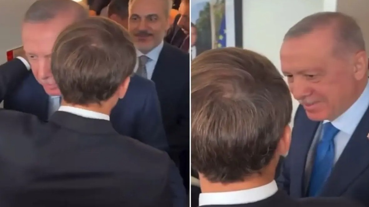 Erdoğan’dan Macron’a esprili yanıt: “İyiymiş, iyi olduğu zamanlar da oluyor demek ki”