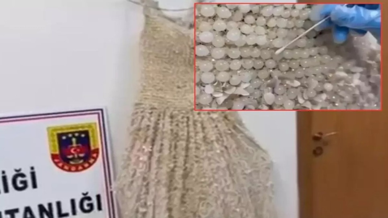 Gelinliklerle uyuşturucu kaçakçılığı! Kayseri’de şaşırtan operasyon