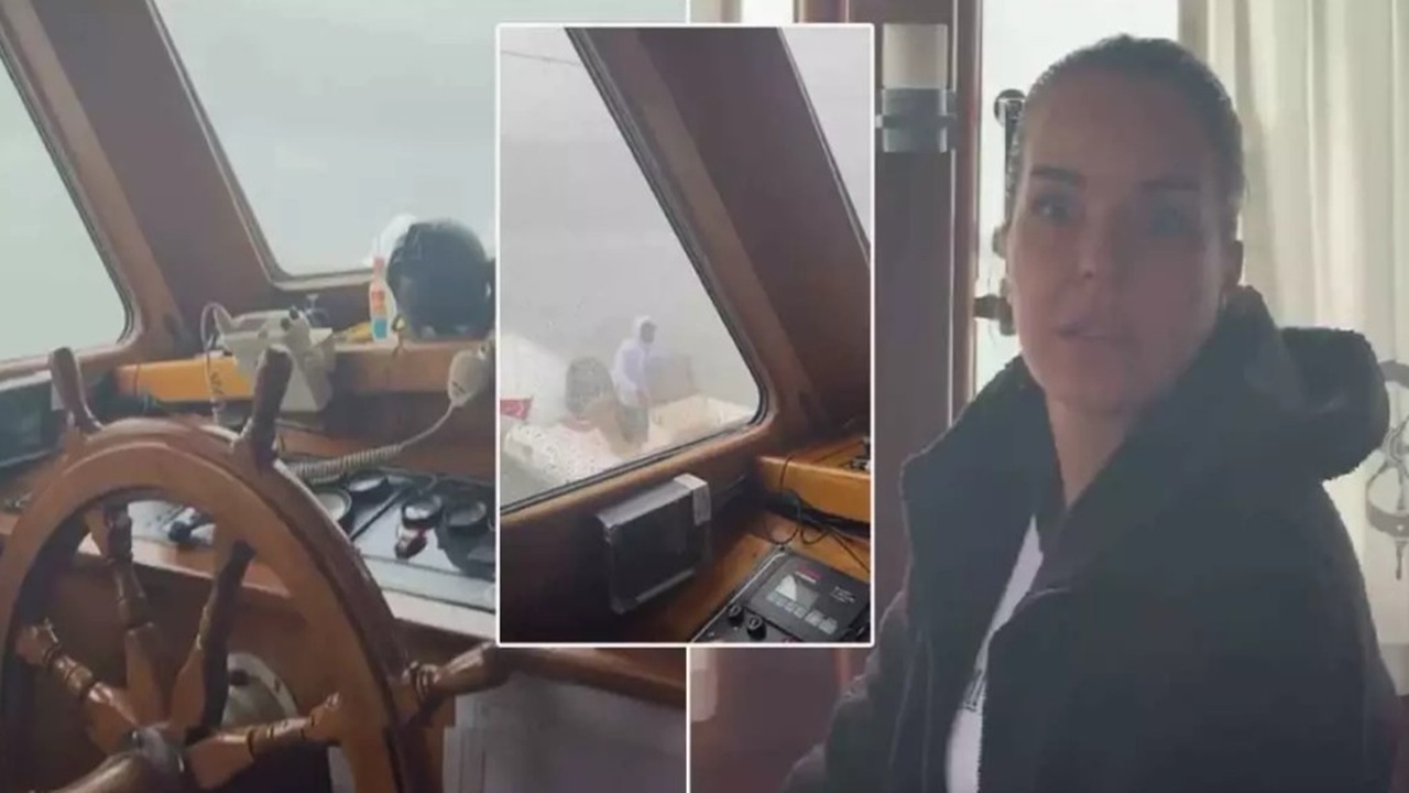 Teknede korku dolu anlar! Bengü fırtınanın ortasında kaldı
