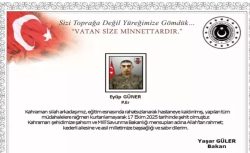 Tokat’tan kahreden haber: Piyade Er Eyüp Güner şehit oldu