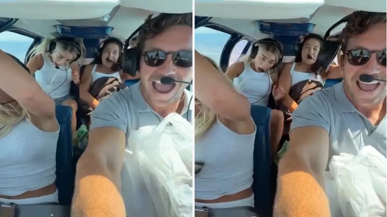 Uçakta korku dolu anlar! Pilotun ani manevrası ailesini havada uyandırdı